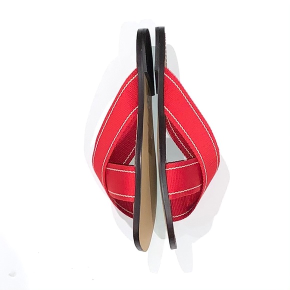 NEW J. Crew Skinny Stripe Webbing Flat Sandals - Picture 3 of 8